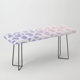 Hipster Girly Lilac Lavender Pink Ombre Cheetah Animal Print Bench