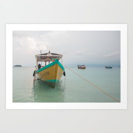 Wooden Boat - Koh Rong, Cambodia Art Print