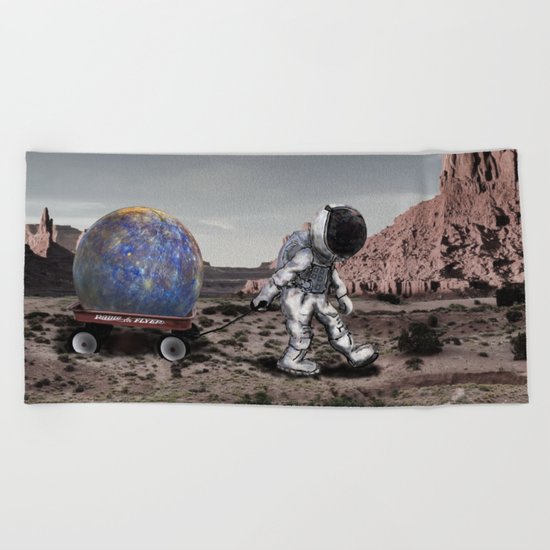 Found It Over There Beach Towel