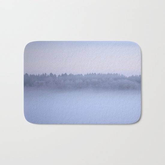 Foggy Blue Hour Bath Mat