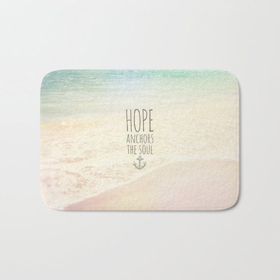 HOPE ANCHORS THE SOUL Bath Mat