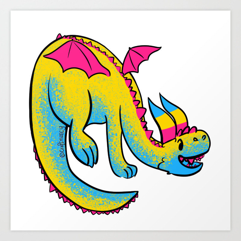 Pansexual Lgbtq Pride Dragon Art Print By Craftmancy Society6 You can also upload and share your favorite free dragon wallpapers. pansexual lgbtq pride dragon art print by craftmancy
