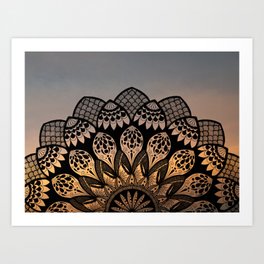 Mandala The Sunrise Series 001 Art Print