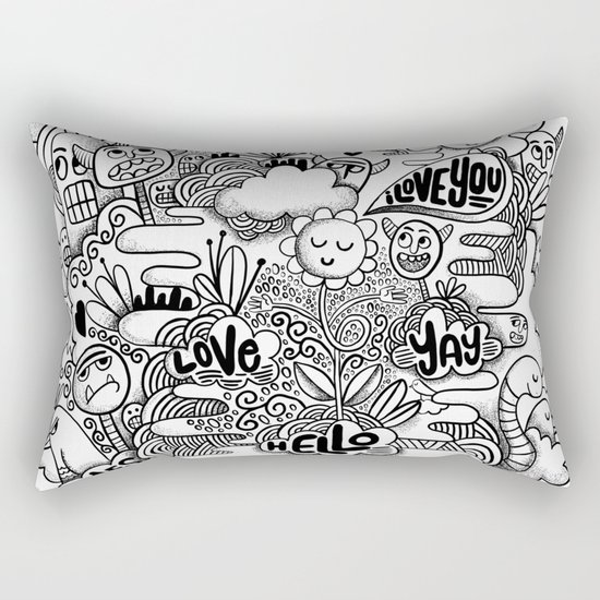 Monster gang Rectangular Pillow