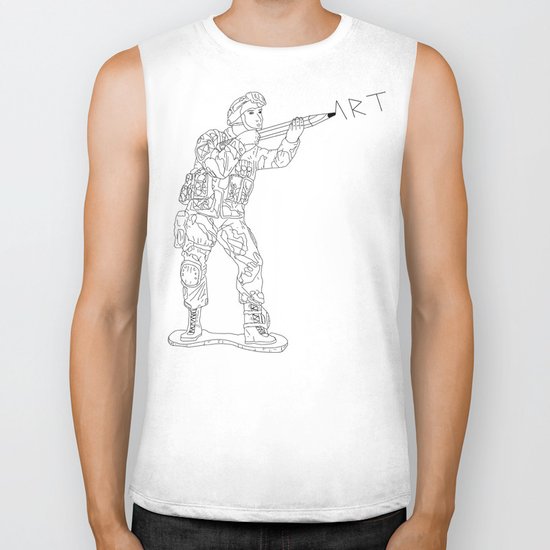 Military Art Biker Tank