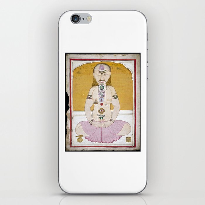 KUNDALINI, Indian Tantric illustration of the subtle body channels. iPhone Skin