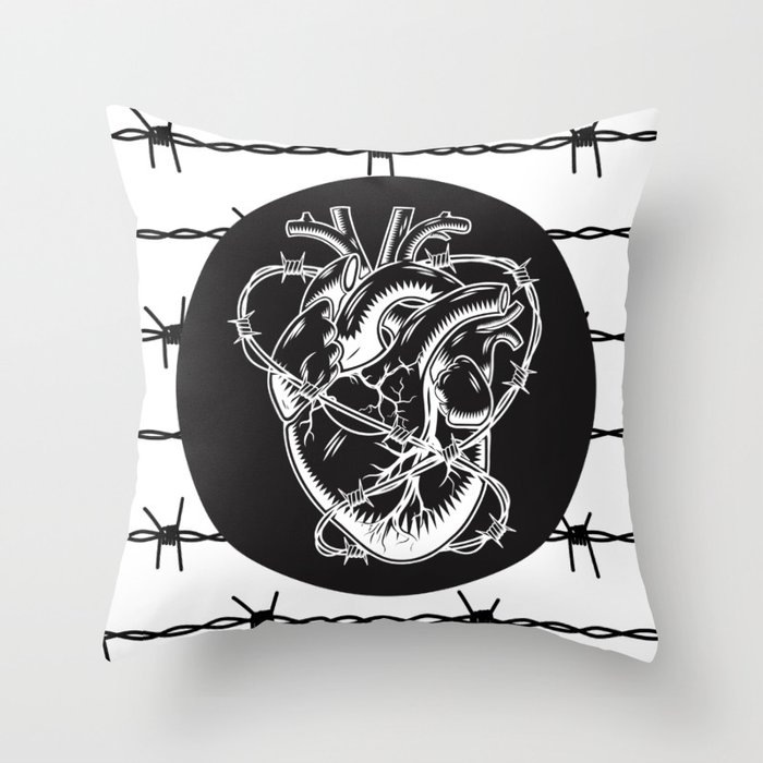 The Tangled Heart of an Introvert Throw Pillow