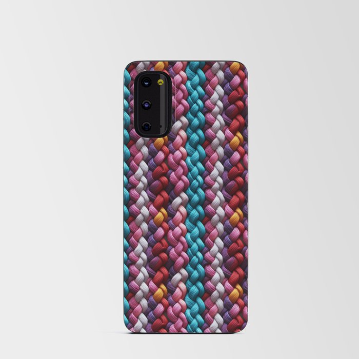 Colorful braided yarn design Android Card Case