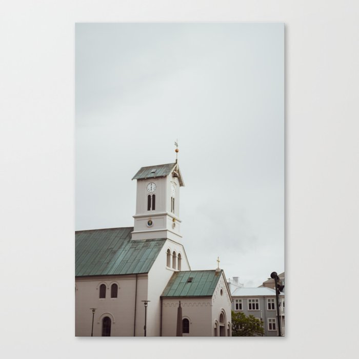 Icelandic Chapel Canvas Print