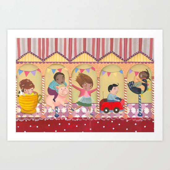 Calesita Art Print
