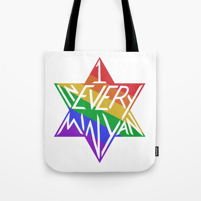 one in every minyan Tote Bag