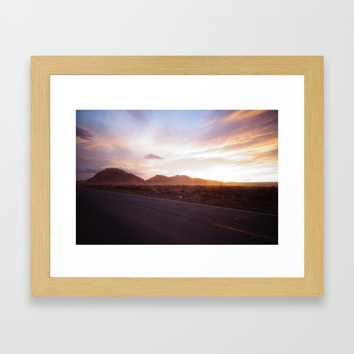 Sunset - Monument Valley Framed Art Print