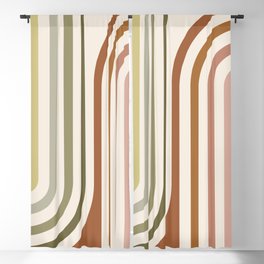 Bold Curvature Stripes I Blackout Curtain