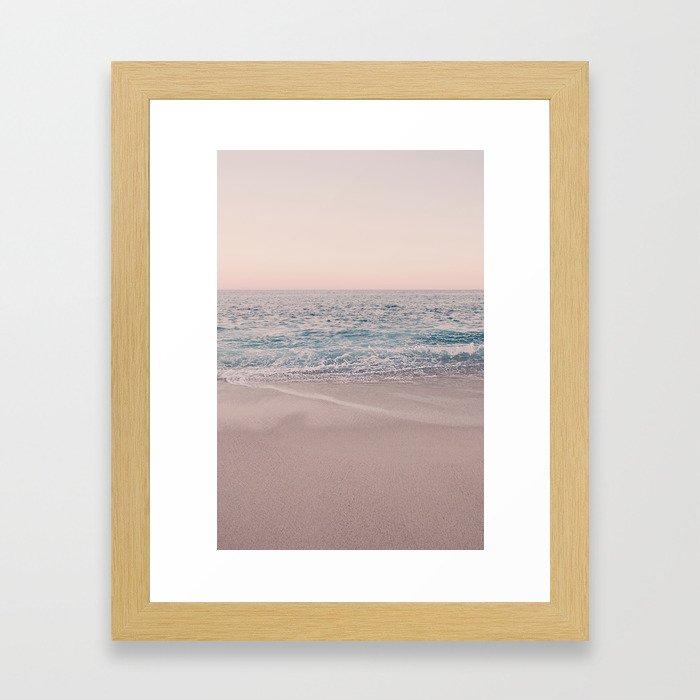 ROSEGOLD BEACH Framed Art Print