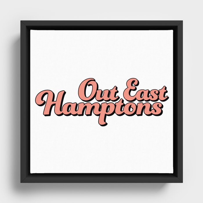 Headed Out East to the Hamptons Framed Canvas