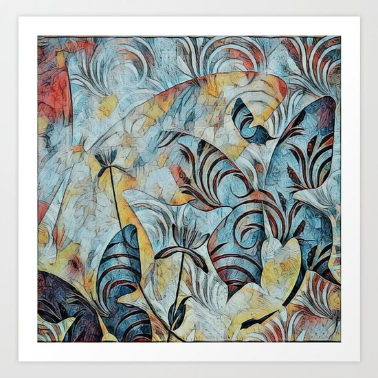 A Butterfly Abstract Art Print