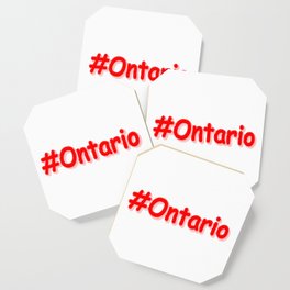 "#Ontario " Cute Design. Buy Now Coaster