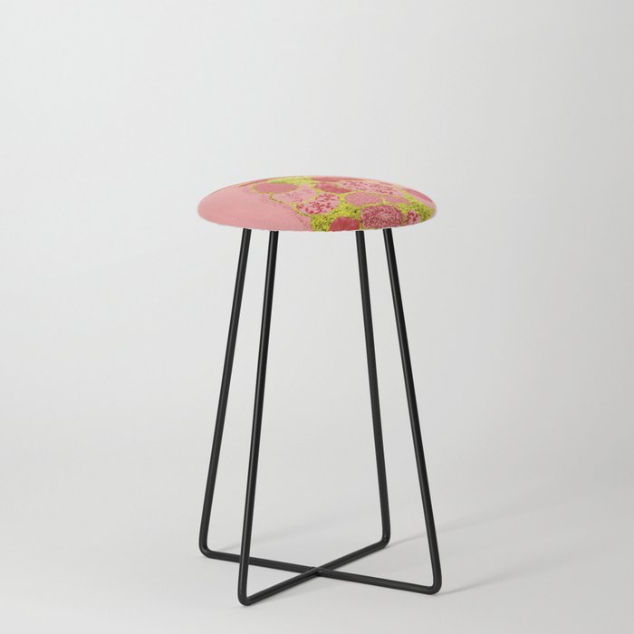 Pineapple Fandango Counter Stool