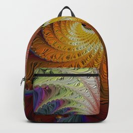 Unfurling Better Days Backpack | Artdeco, Patterns, Newart, Colorful, Midcentury, Art, Geometric, Digital, Abstract, Boldcolor 