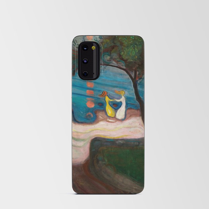 Dancing on a Shore, 1900 by Edvard Munch Android Card Case