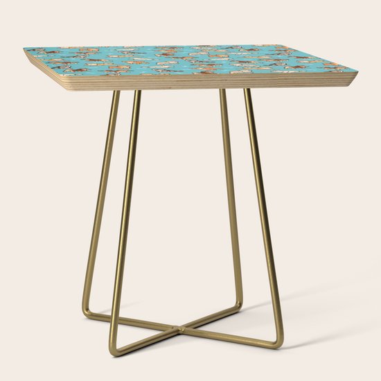 Shibas In Blue Side Table By Colordrilos Society6