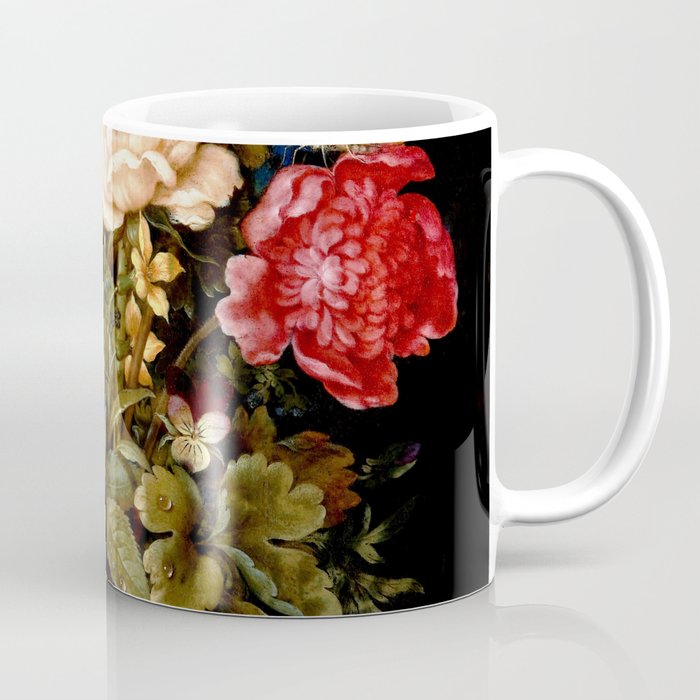 Ambrosius Bosschaert the Elder "Still life with flowers" Coffee Mug