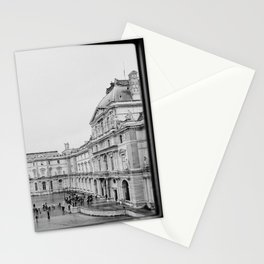 Morning at the Louvre, Paris in France | Architecture | black and white travel photography Art Print Stationery Card