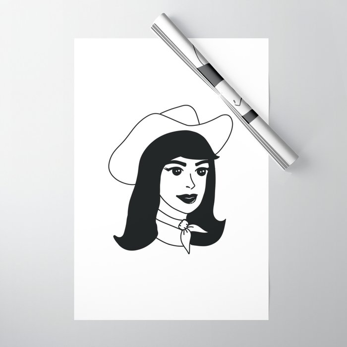 Cowgirl Wrapping Paper