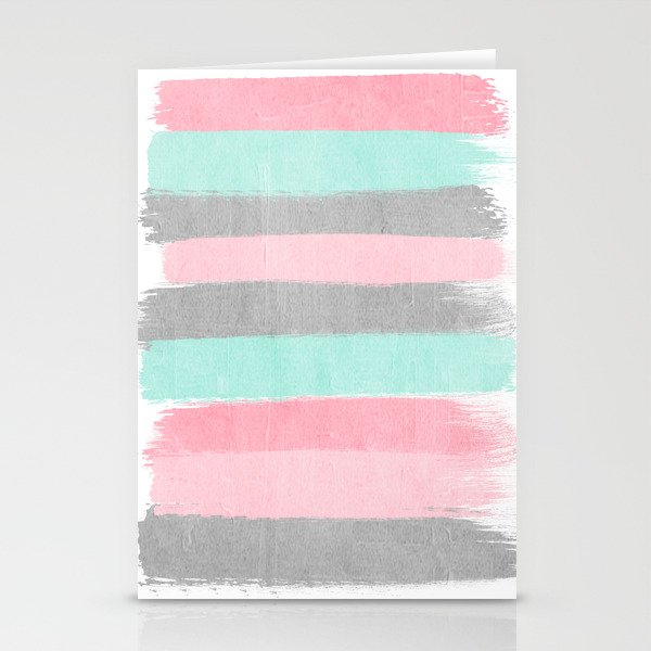 Martine - brushstrokes abstract minimal modern art print dorm college nursery gender neutral Stationery Cards