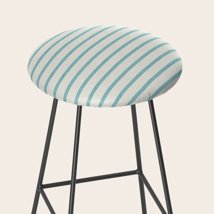 DHURBAN STRIPE AQUA Bar Stool by hollizollinger | Society6