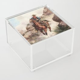 “Cowboy Rider” by Herman W Hansen Acrylic Box