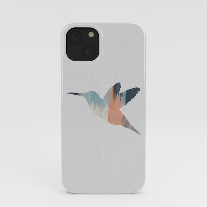 Pastel Hummingbird iPhone Case