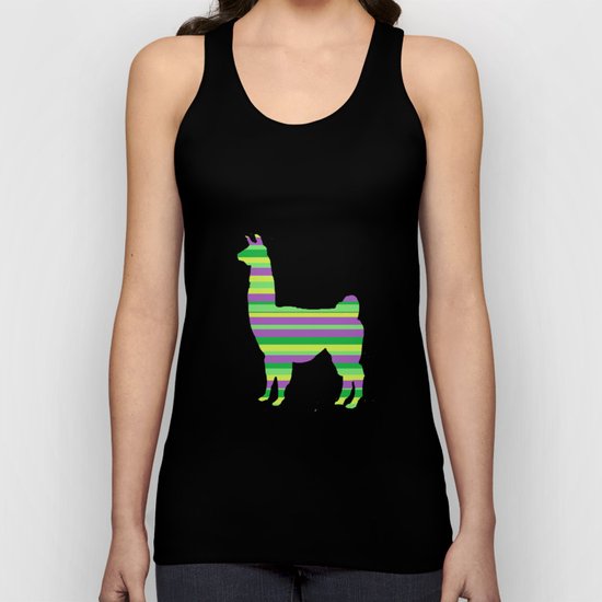 Llama Stripes Unisex Tank Top