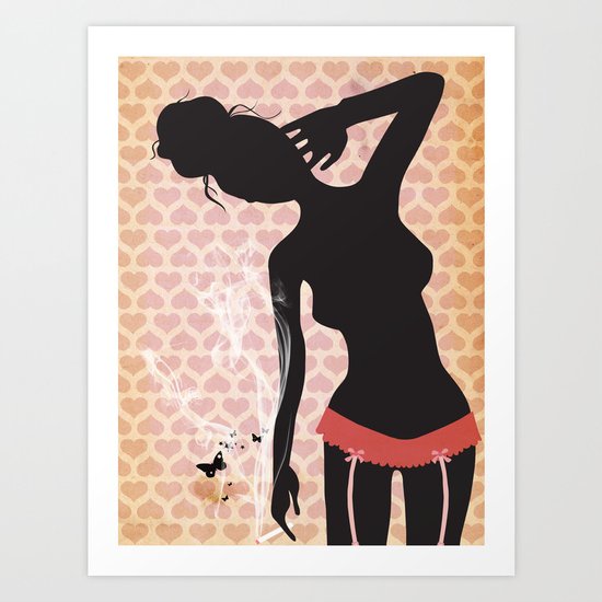 Smoke Art Print