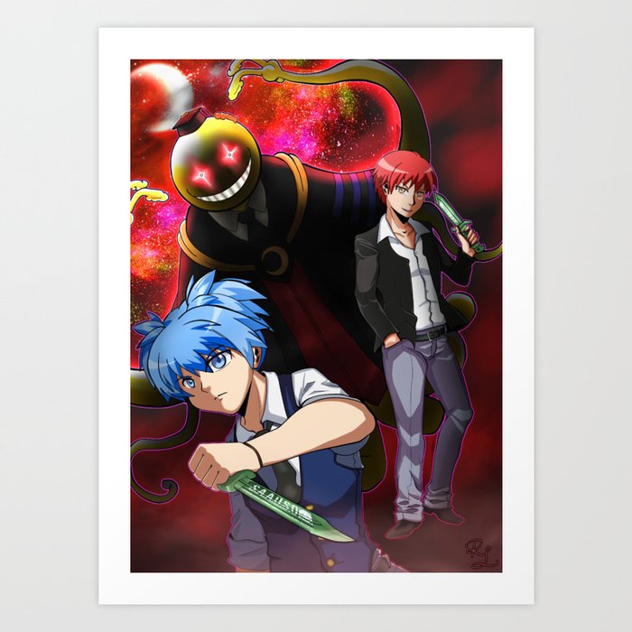 assassination classroom art print by rae lee society6