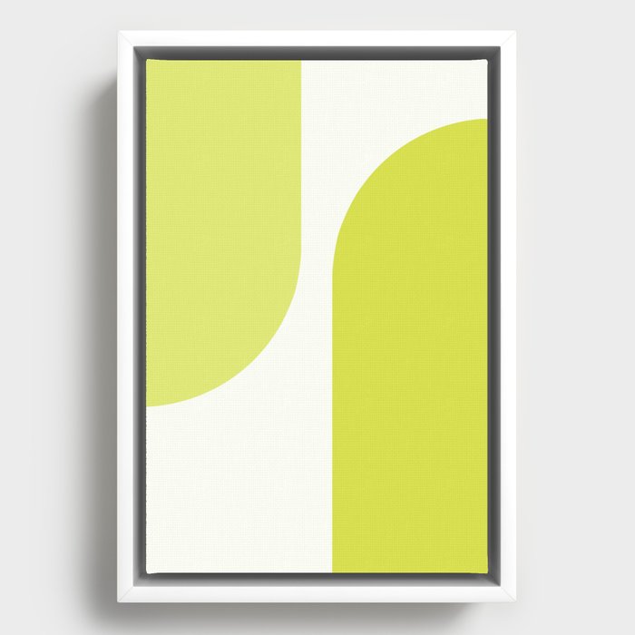 Modern Minimal Arch Abstract XLII Framed Canvas