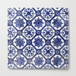 Portuguese Tile Metal Print