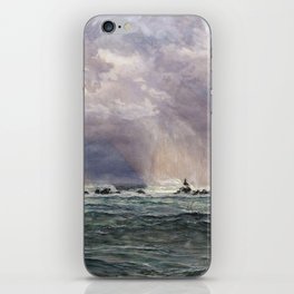 A North-West Gale off the Longships Lighthouse iPhone Skin