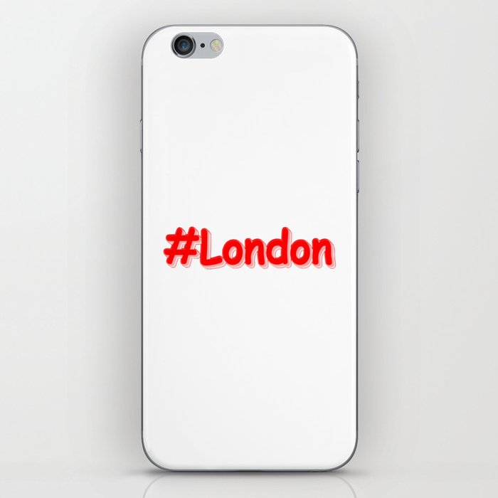 "#London" Cute Design. Buy Now iPhone Skin