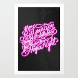 Daft Punk - Doin' It Right - Lettering Art Print