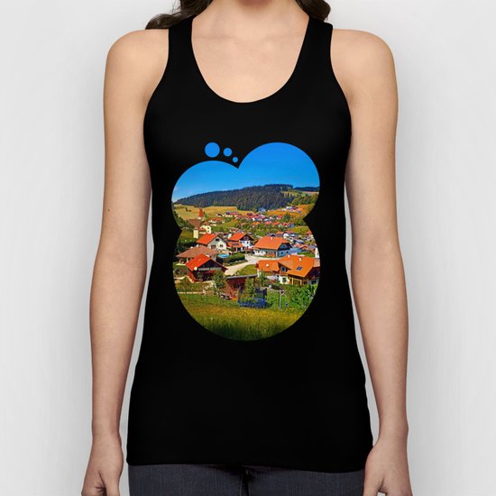 The village and the valley Unisex Tank Top