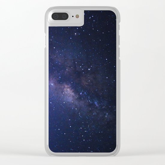 Galaxy Purple Clear iPhone Case