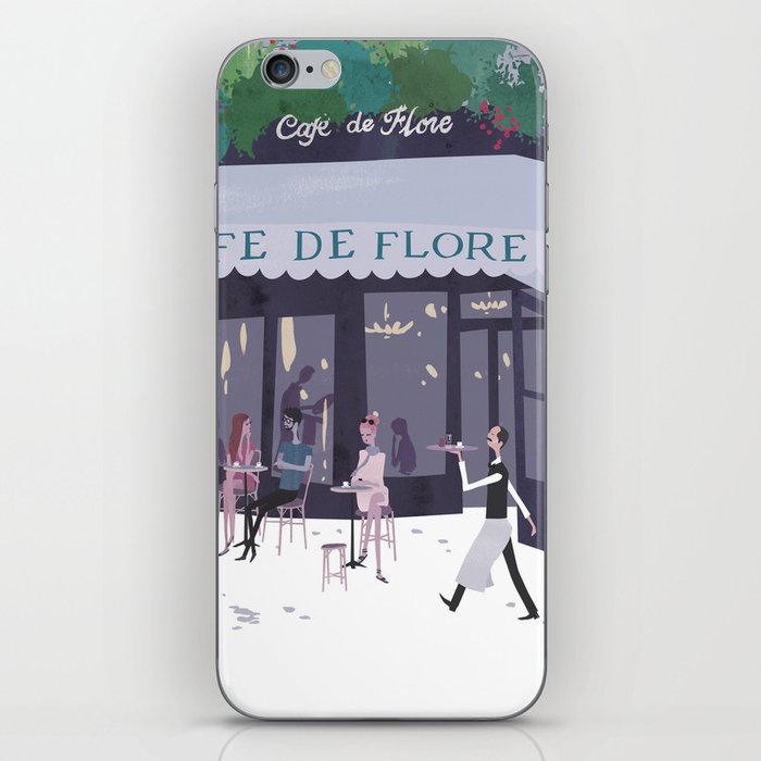 Cafe de flore iPhone Skin