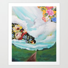 Wallpapered Clouds Art Print