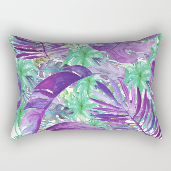 purple jungle Rectangular Pillow
