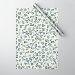 Hanukkah Branches Pattern Wrapping Paper