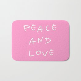 Peace and love 3 Bath Mat