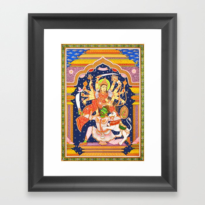 Hindu Durga 6 Framed Art Print