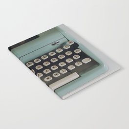 1957 Vintage Blue Typewriter Notebook