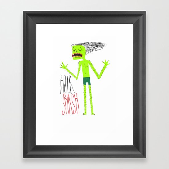 HULK SMASH Framed Art Print